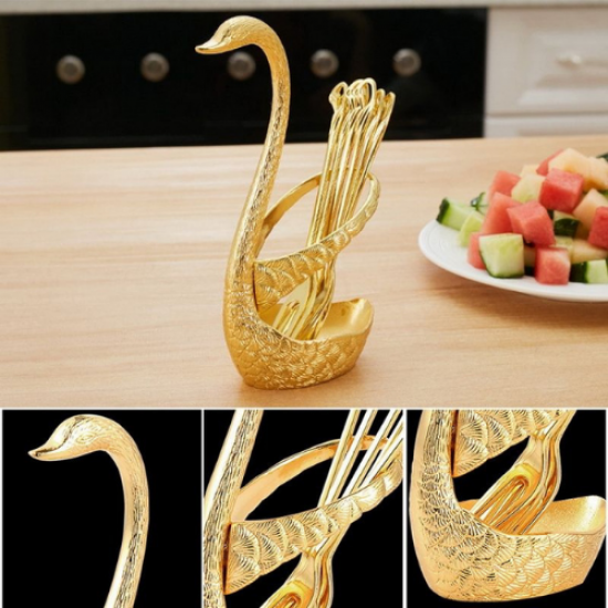 К-т лебед с вилички Golden Feathers на супер цена от Neostyle.bg